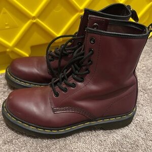 Dr. Martens Cherry Red Leather Boots